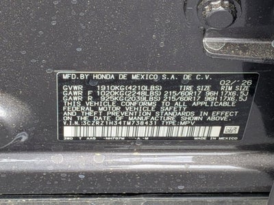 2026 Honda HR-V LX