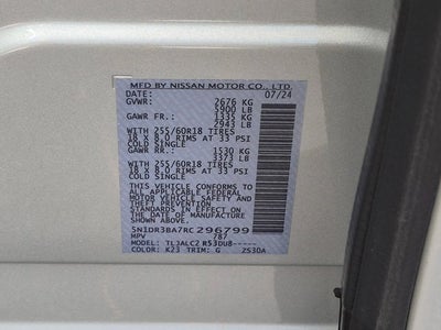 2024 Nissan Pathfinder SV