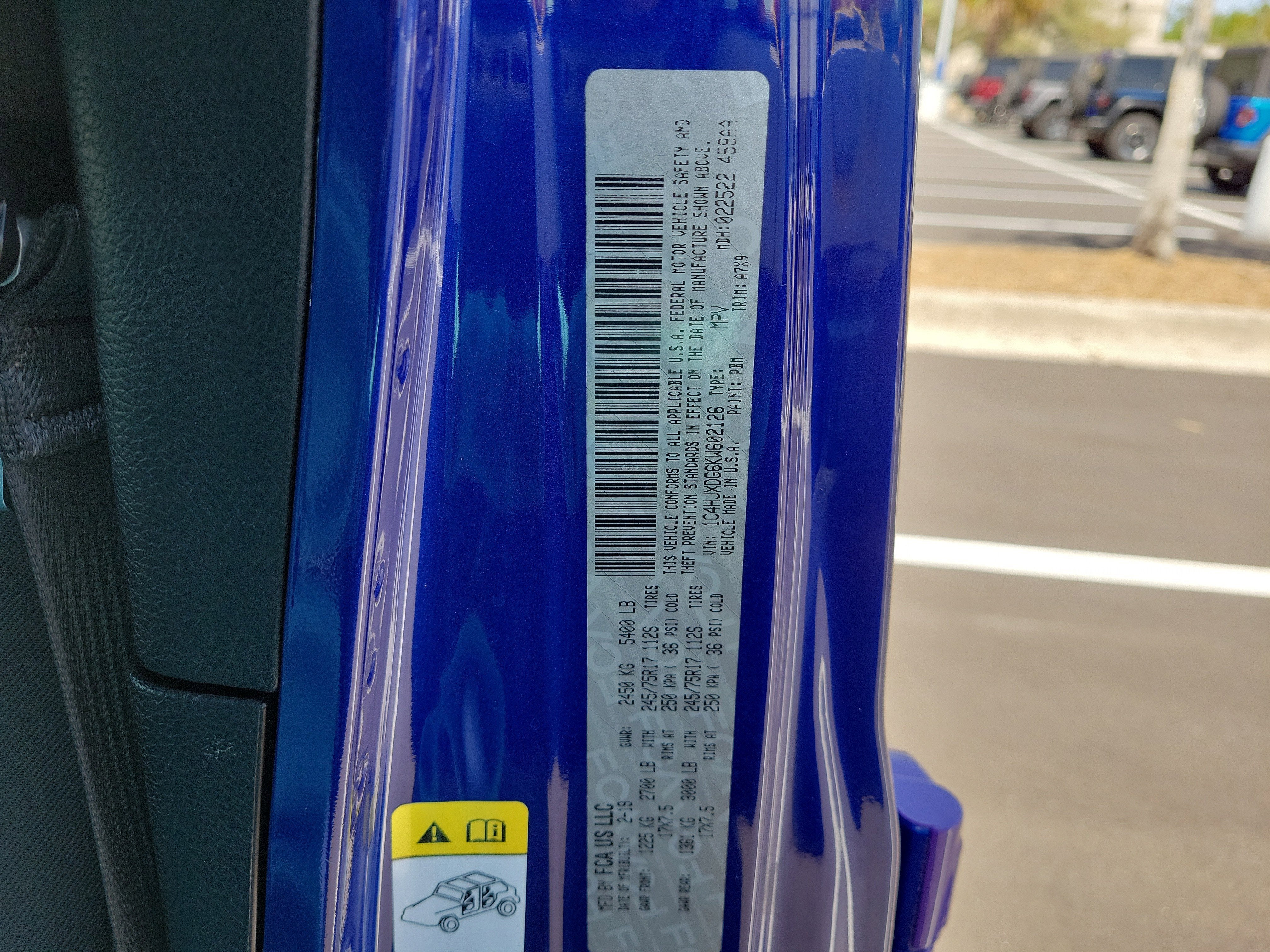 2019 Jeep Wrangler Unlimited Sport S