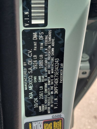 2025 Kia K4 LXS