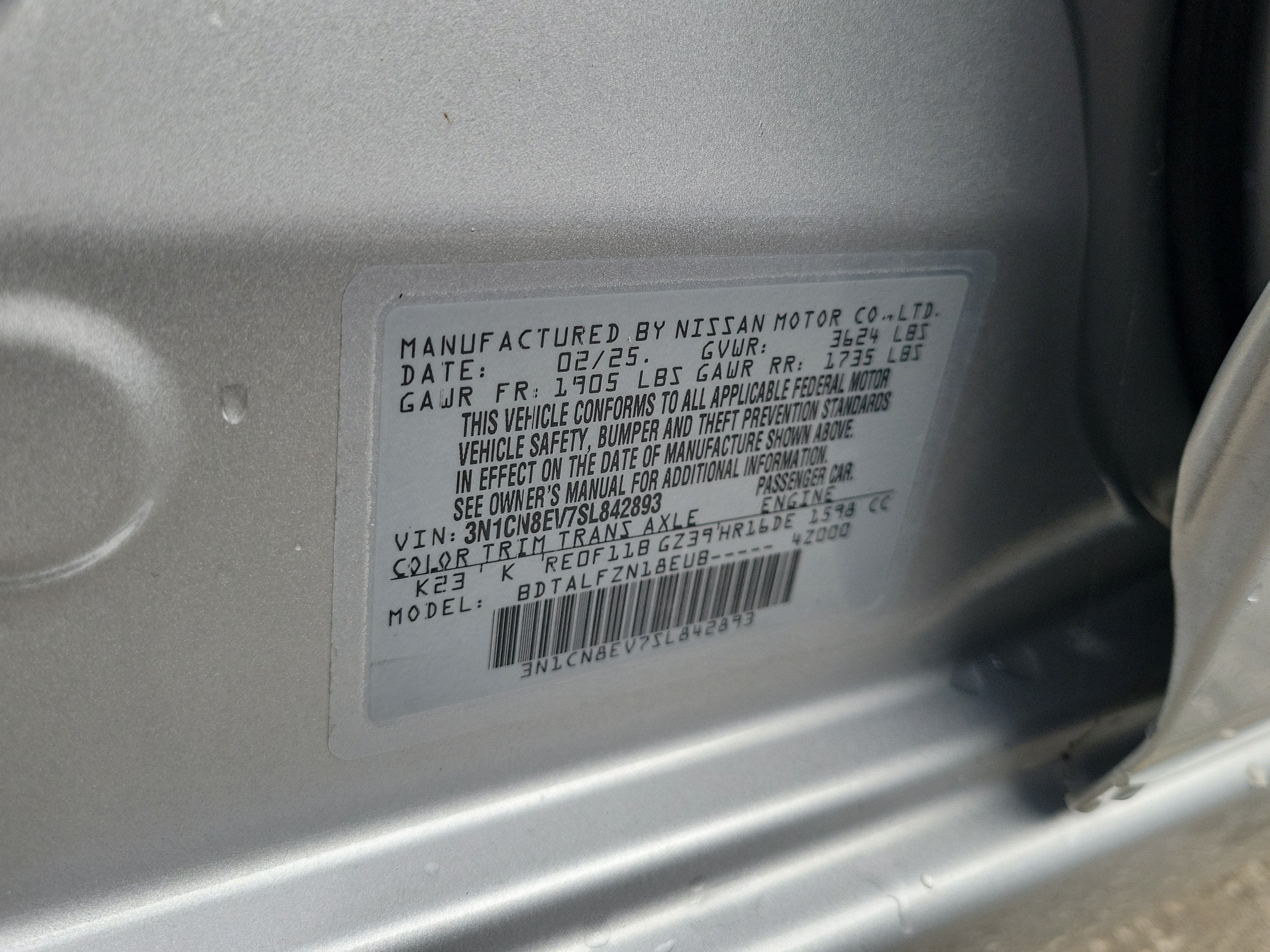 2025 Nissan Versa SV