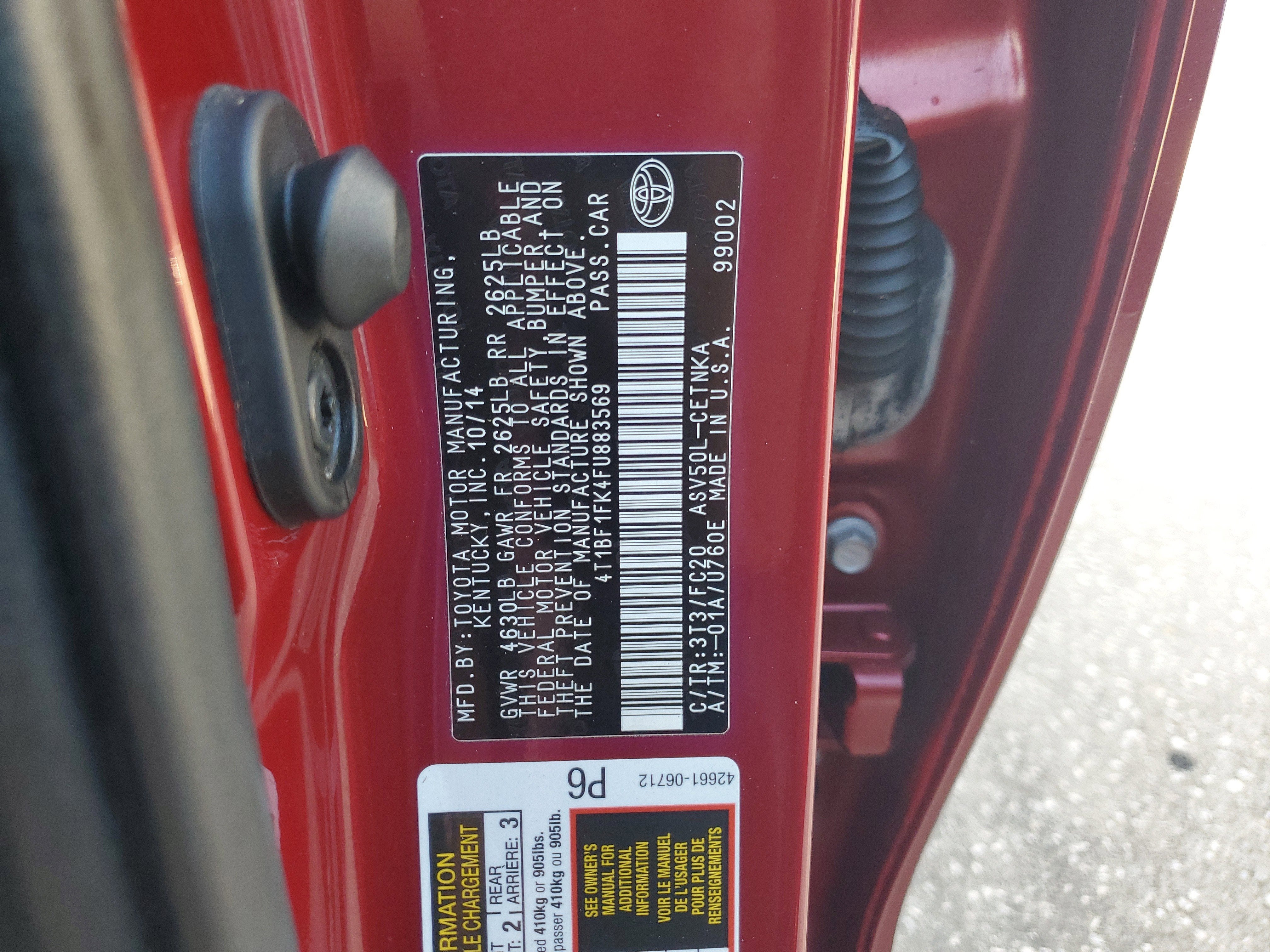 2015 Toyota Camry XLE