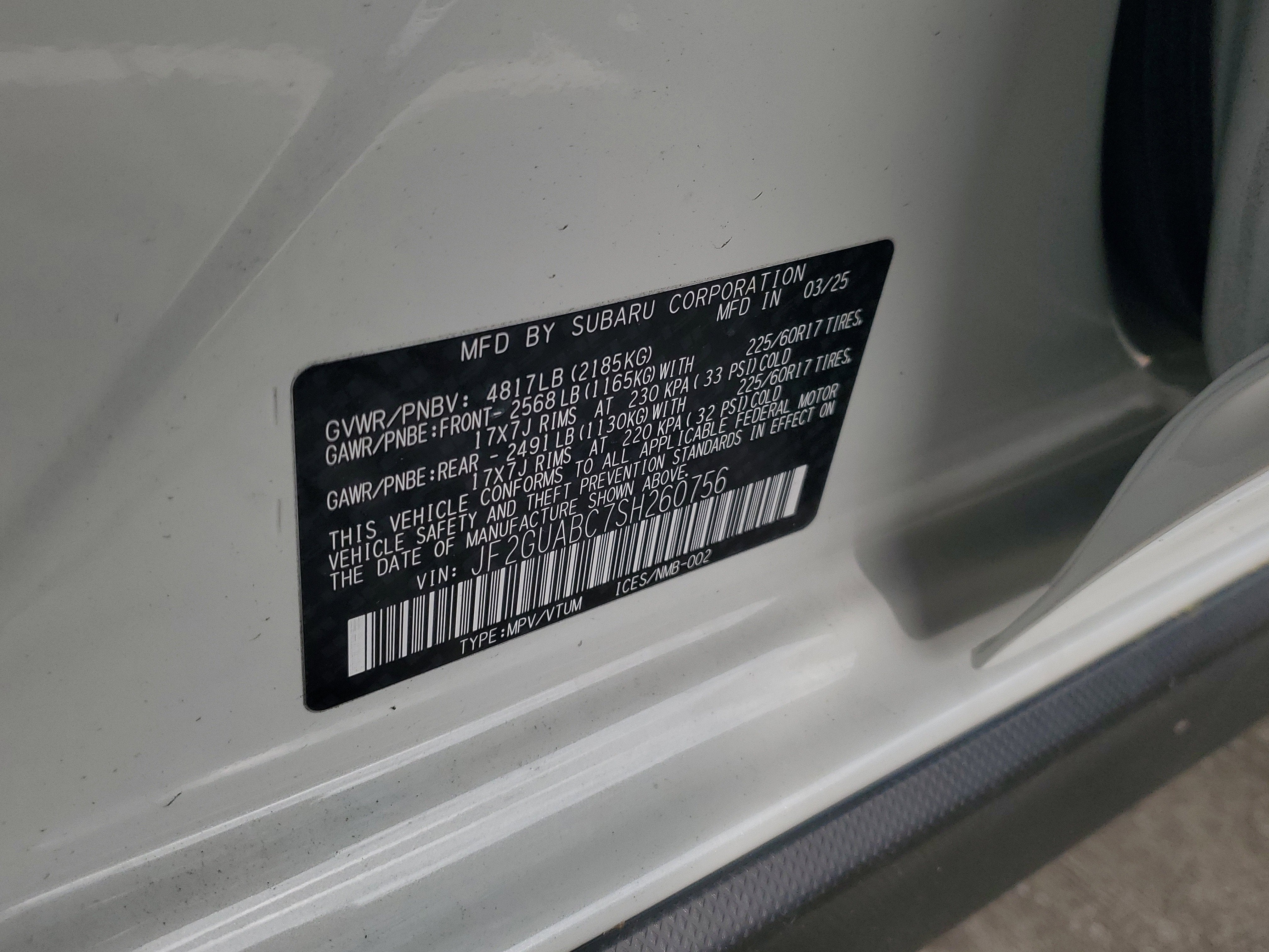 2025 Subaru Crosstrek Base