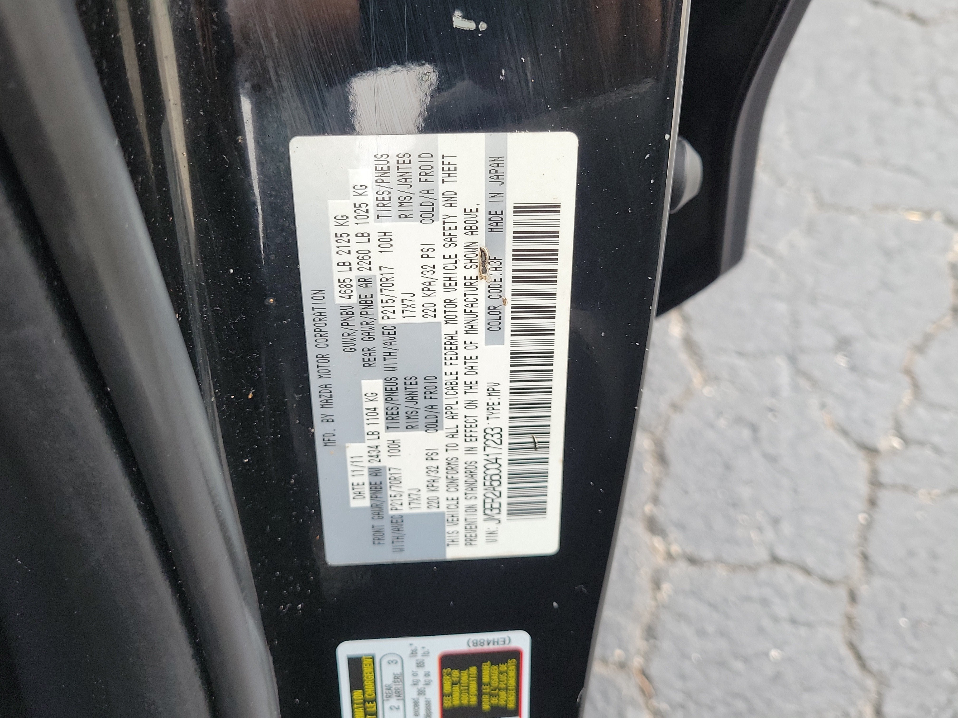 2012 Mazda Mazda CX-7 i SV