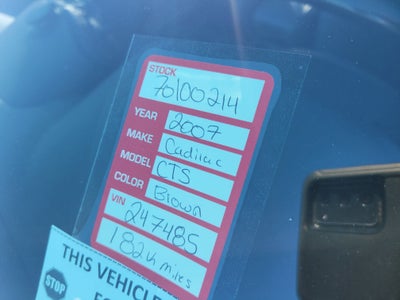 2007 Cadillac CTS Base