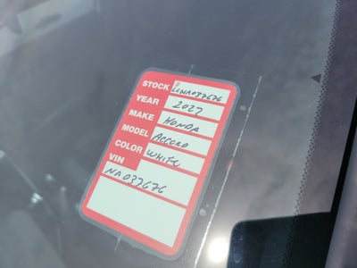 2022 Honda Accord Sedan Sport