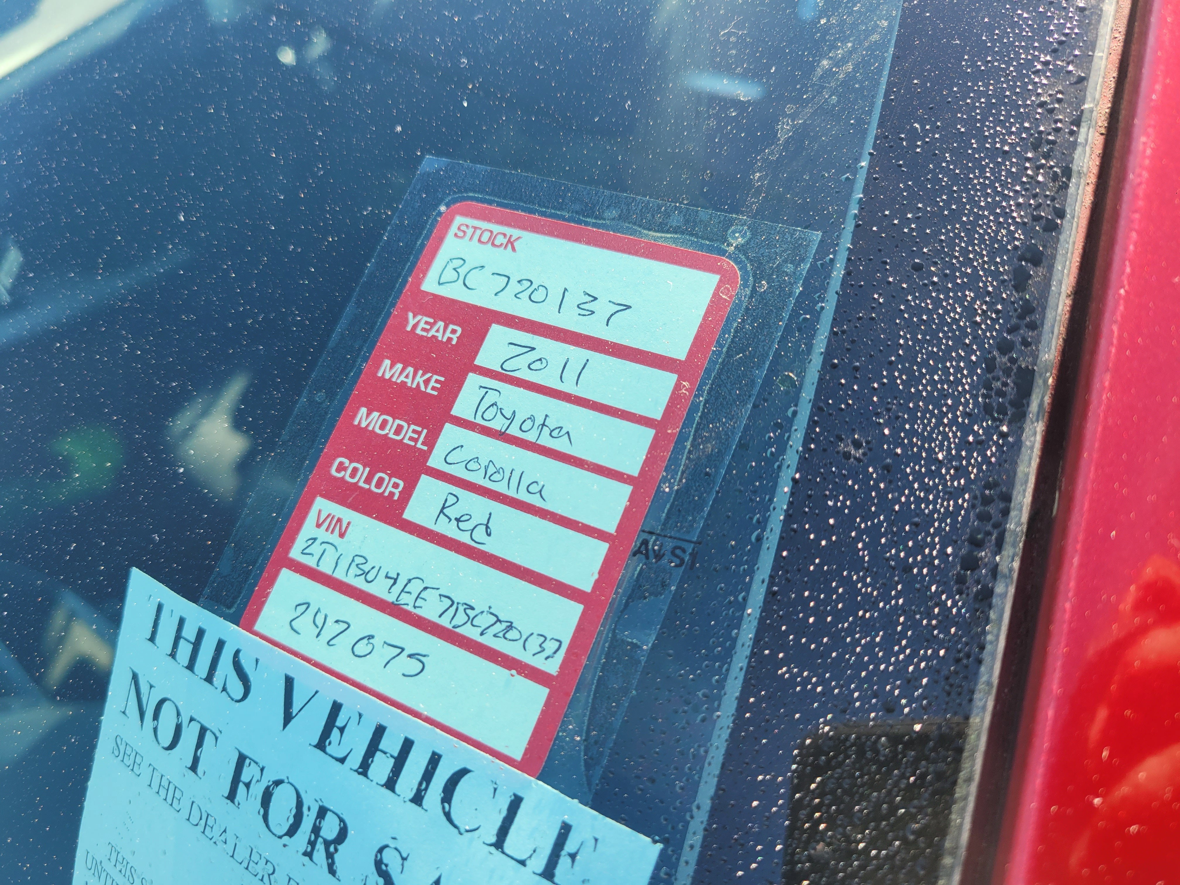 2011 Toyota Corolla Base