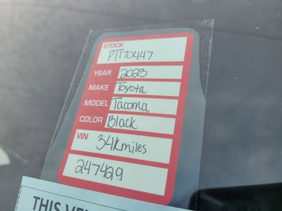 2023 Toyota Tacoma 4WD SR5