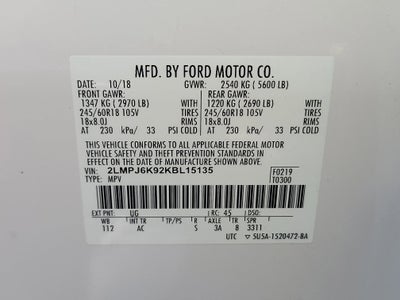 2019 Lincoln Nautilus Select