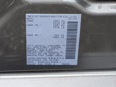 2024 Nissan Altima 2.5 SV