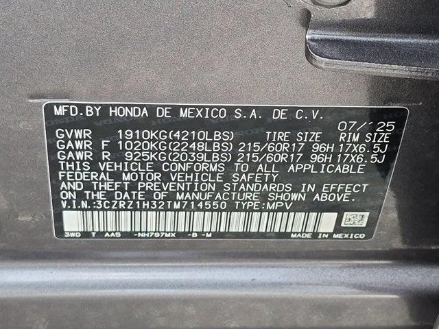 2026 Honda HR-V LX